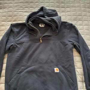 Men’s Hooded Carhartt Quarter Zip Size Medium